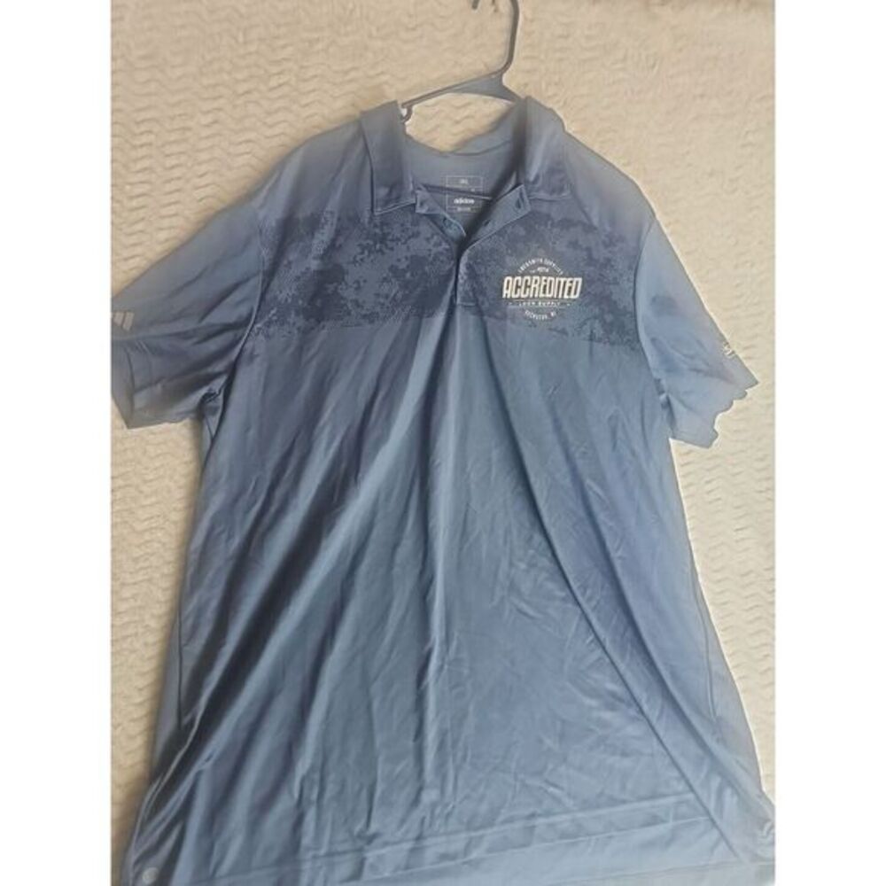 Adidas Golf Polo Shirt Mens 3XL Blue Locksmith‎ Supplies